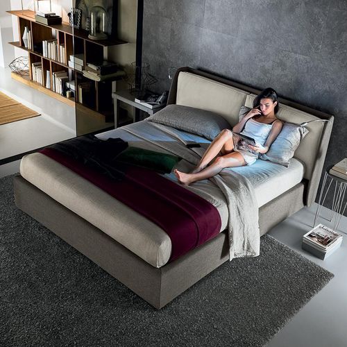 Doppelbett - KEVIN - Felis s.r.l. unipersonale - modern / Polster / Kopfteil