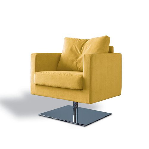 Moderner Sessel - SBAIZ - Felis s.r.l. unipersonale - Stoff / aus verchromtem Metall / Made in Italy