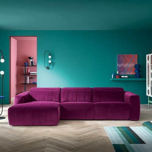 Ecksofa - KENSINGTON - Felis s.r.l. unipersonale - modern / Stoff / mit Kopfstütze
