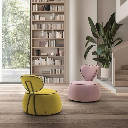 Sessel / originelles Design - LOVE-STORY - Felis s.r.l. unipersonale - Stoff / mit abnehmbarem Bezug / Made in Italy