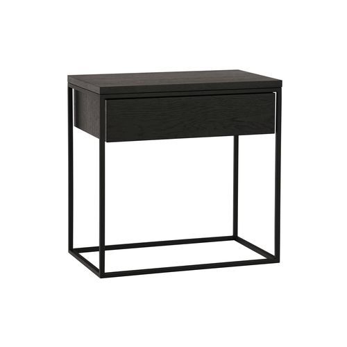 Nachttisch / minimalistisches Design - MOONLIGHT - take me HOME. - Eiche / Holzfurnier / gebeiztes Holz