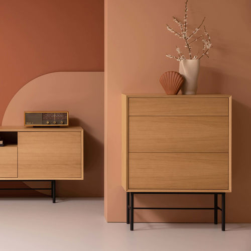 Hohe Kommode - AURORA HIGH - take me HOME. - modern / Eiche / Holzfurnier