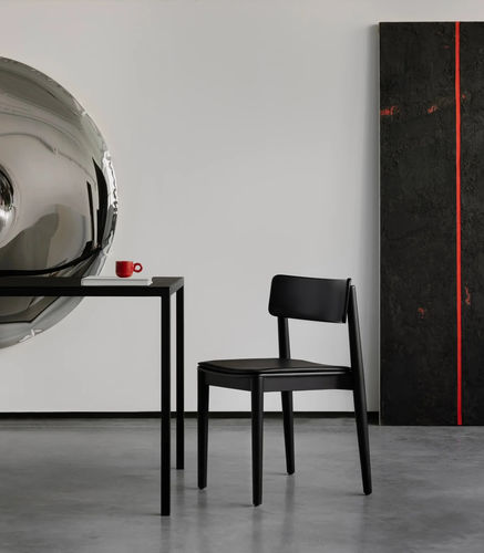 Moderner Esszimmerstuhl - DANTE - take me HOME. - für den Innenraum / Sperrholz / Kunstleder