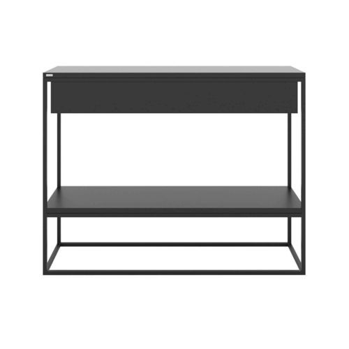 Konsolentisch / minimalistisches Design - SKINNY - take me HOME. - lackierter Stahl / lackiertes Holz / Gestell aus Metall