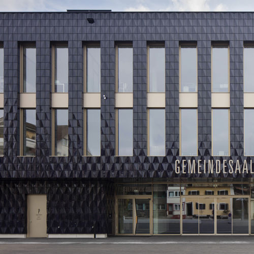 Keramik-Fassadenverkleidung - DREIKLANG STEINHAUSEN - m&r Manufaktur GmbH - Paneel / 3D / Fliesenoptik