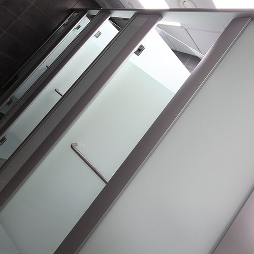 Glas-Sanitärkabine - MEZZO AQUA - Washroom Washroom Limited - für Duschen / für öffentliche Einrichtungen
