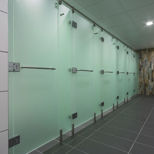 Glas-Sanitärkabine - LUMINOSO ACRYLIC - Washroom Washroom Limited - für Duschen / für öffentliche Einrichtungen