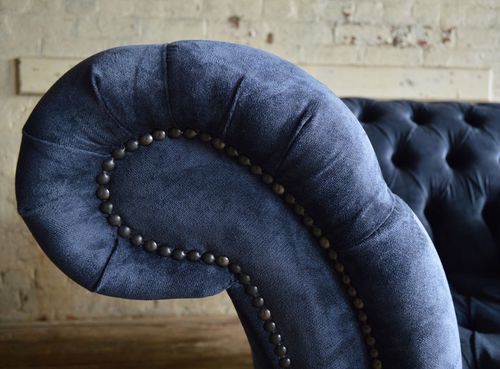 Chesterfield-Sessel - NAPLES - Abode Sofas - Samt / mit Rollen