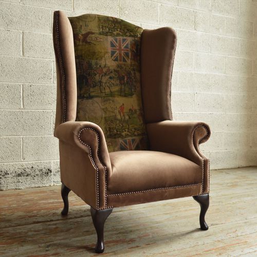 Stilsessel - BRITISH FOX - Abode Sofas - Samt / Ohren / Hochlehner