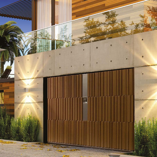 Kipptor für Garagen - Matrix - SILVELOX GROUP SPA - Eiche / Lärche / Okoumé