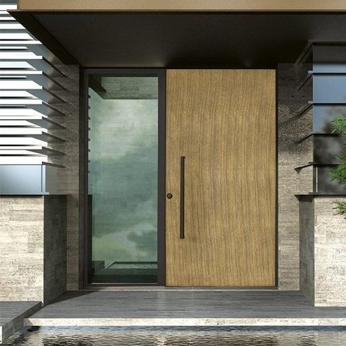 Eingangstür - In_Wall - SILVELOX GROUP SPA - Holz / einflügelig / modern