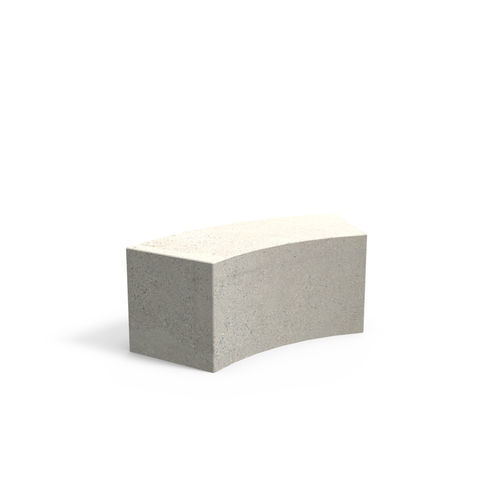 Moderne Bank für den öffentlichen Raum - GRID - Elément 3 - CROSO FRANCE - Beton / ohne Rückenlehne / ohne Armlehnen