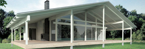 Fertigbauhaus - POLAR 110 - Polar Life Haus - umweltfreundlich / modern / mit Terrasse