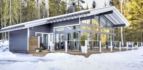 Fertigbauhaus - POLAR 127 - Polar Life Haus - umweltfreundlich / modern / mit Terrasse