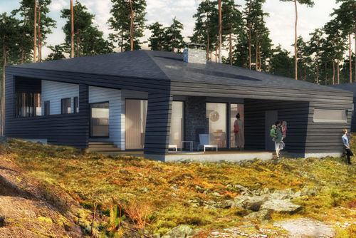 Fertigbauhaus - VENEENKANSI - Polar Life Haus - umweltfreundlich / modern / aus Holz
