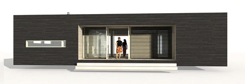 Fertigbauhaus - PLUSVILLA ATRIUM 125 - Polar Life Haus - umweltfreundlich / modern / aus Holz