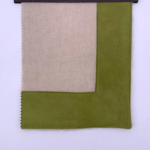 Borte / Für Plaid - SUEDE FRAME  - ARTIGIANI DEL CASHMERE - individuell gestaltbar / aus Kaschmir / Made in Italy