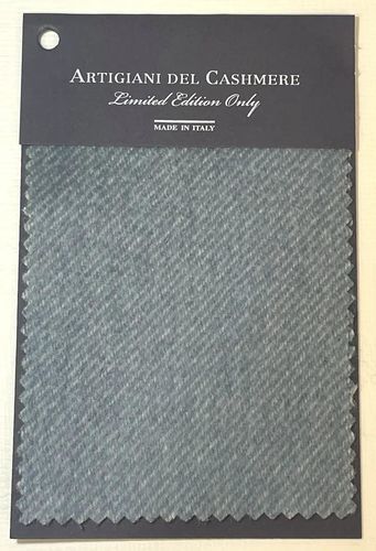 Stoff für die Innenarchitektur - NORFOLK BLU - ARTIGIANI DEL CASHMERE - Für Plaid / einfarbig / aus Kaschmir