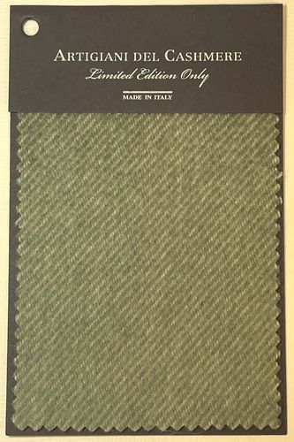 Stoff für die Innenarchitektur - VERDE MAXIME - ARTIGIANI DEL CASHMERE - Für Plaid / einfarbig / aus Kaschmir