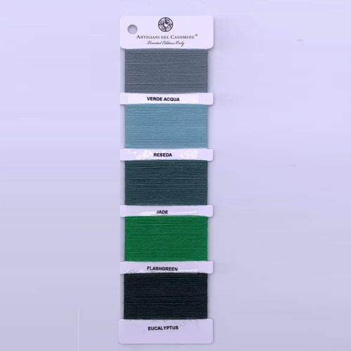 Stoff / Für Plaid - GREEN YARNS - ARTIGIANI DEL CASHMERE - für die Innenarchitektur / einfarbig / aus Kaschmir