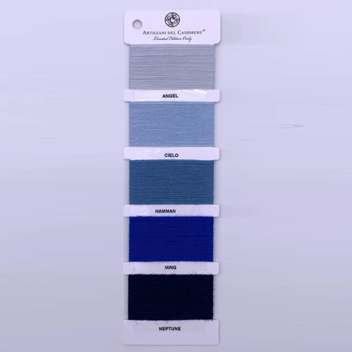 Stoff / Für Plaid - BLUE YARNS - ARTIGIANI DEL CASHMERE - für die Innenarchitektur / einfarbig / aus Kaschmir