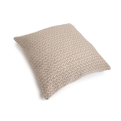 Quadratisches Kissen - JACQUARD STYLE #1 - ARTIGIANI DEL CASHMERE - Motiv / Wolle / Stoff