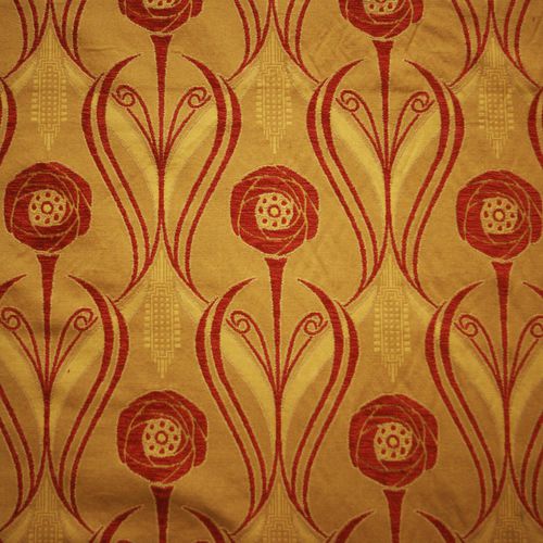 Möbelstoff - CHENILLE ROSES BLAZE - Loome Fabrics - Motiv / Baumwolle / Polyester
