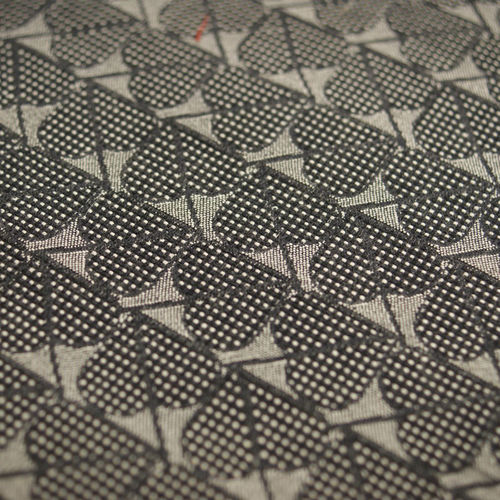 Möbelstoff - BACKHAUSEN ART DECO : HERZBLATT BLACK - Loome Fabrics - Motiv / Baumwolle / Viskose