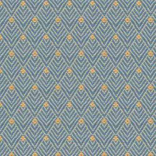 Möbelstoff - BACKHAUSEN ART DECO: NAVONA BLUE - Loome Fabrics - Motiv / Trevira CS® / flammenhemmend