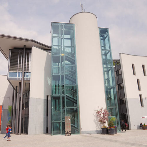 Vorhangfassade / freitragende Struktur - SPIDER - Zanetti - aus Aluminium und Glas