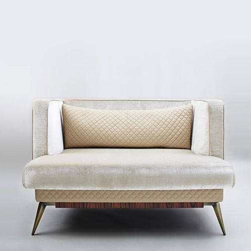 Moderner Sessel - VICTORIA  - Rossato Srl - Samt / Leder / Palisander