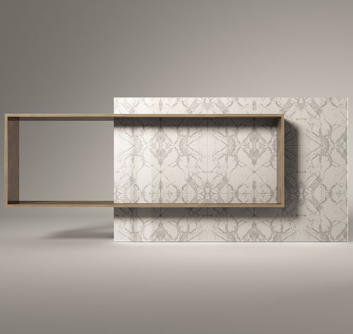 Moderner Konsolentisch - SHELTON  - Rossato Srl - Eisen / Marmor / Gestell aus Eisen