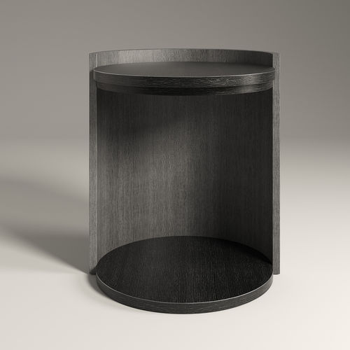 Moderner Beistelltisch - REVER  - Rossato Srl - Ahornholz / Gestell aus Ahorn / rund