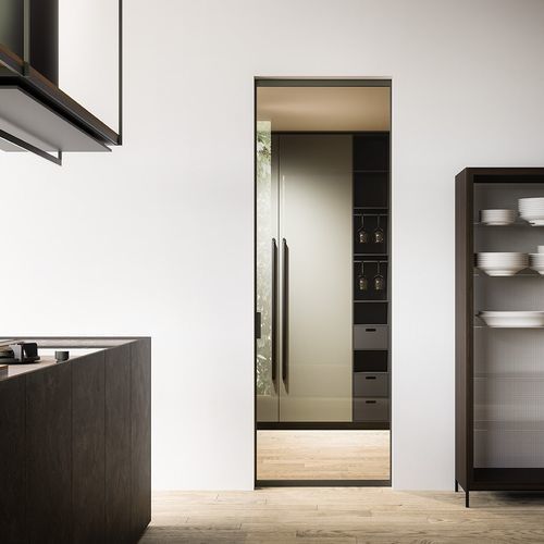 Tür für Innenbereich - MITICA - adielle srl - Aluminium / Einbaukasten / modern