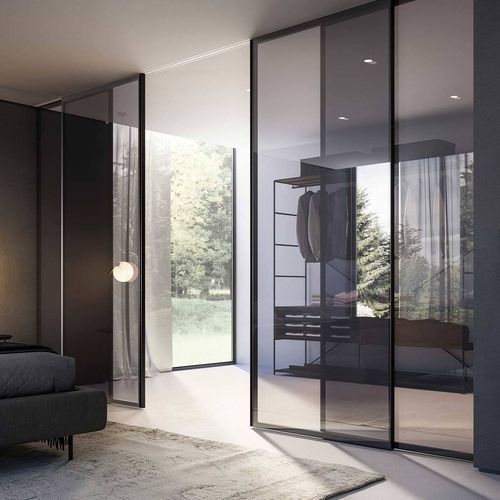 Tür für Innenbereich - IPE - adielle srl - Aluminium / Schiebe / modern