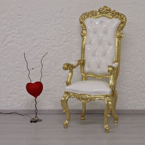 Neobarock-Stuhl - PUTTO - ORSITALIA - für Wohnzimmer / Samt / Satin