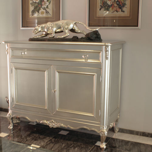 Neobarock-Sideboard - REGINA TWO DOORS - ORSITALIA - Massivholz / hochglanzlackiertes Holz / für Hotels