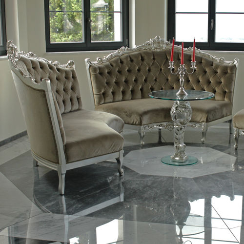Modulsofa - ANGOLARE CORNER - ORSITALIA - halbrund / kompakt / französischer Stil
