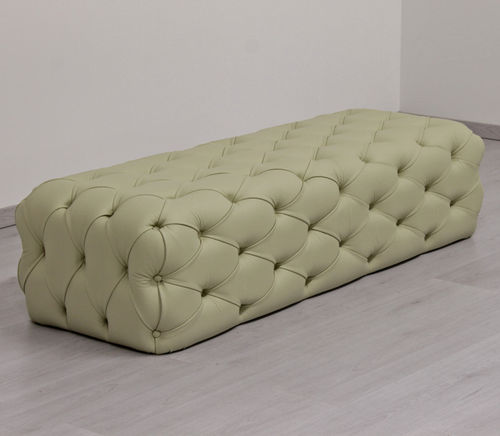 Chesterfield-Polsterbank - CHESTER - ORSITALIA - Kunstleder / Seide / Wolle