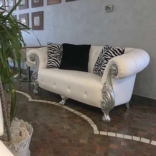 Kompaktes Sofa - OCEANO 2-SEATER - ORSITALIA - Chesterfield / Samt / Satin
