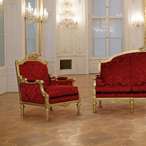 Regency-Sessel - TORONTO - ORSITALIA - abperlendes Gewebe / Samt / Baumwolle