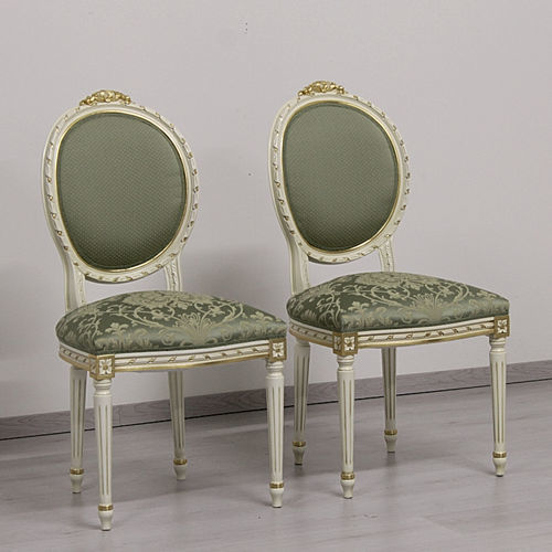 Esszimmerstuhl / Louis XVI - DAMA - ORSITALIA - für den Innenraum / Samt / Satin