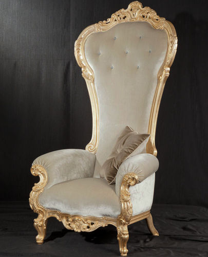 Neobarock-Sessel - TRONO BIG - ORSITALIA - Samt / Satin / Seide