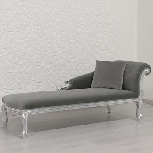 Neobarock-Récamiere - CLEOPATRA - ORSITALIA - Samt / Satin / Wolle