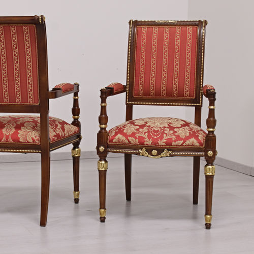 Esszimmerstuhl / Louis XVI - ERCOLE - ORSITALIA - für den Innenraum / Samt / Satin