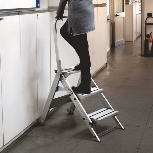 Professionelle Klappleiter / Stahl - WT  - Frigerio Carpenterie - für Außenbereich / für den Innenbereich