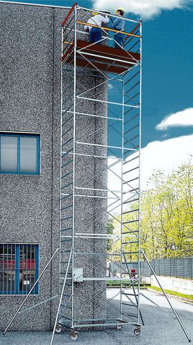 Gerüst / galvanisiertem Stahl - EXPORT - Frigerio Carpenterie - hoch / auf Rollen