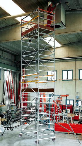 Gerüst / galvanisiertem Stahl - EXPORT HD - Frigerio Carpenterie - auf Rollen