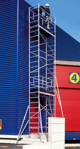 Aluminiumgerüst - ALUPONT B74 - Frigerio Carpenterie - auf Rollen