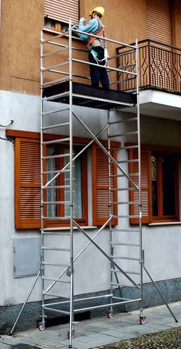 Aluminiumgerüst - EUROPONT XS - Frigerio Carpenterie - auf Rollen